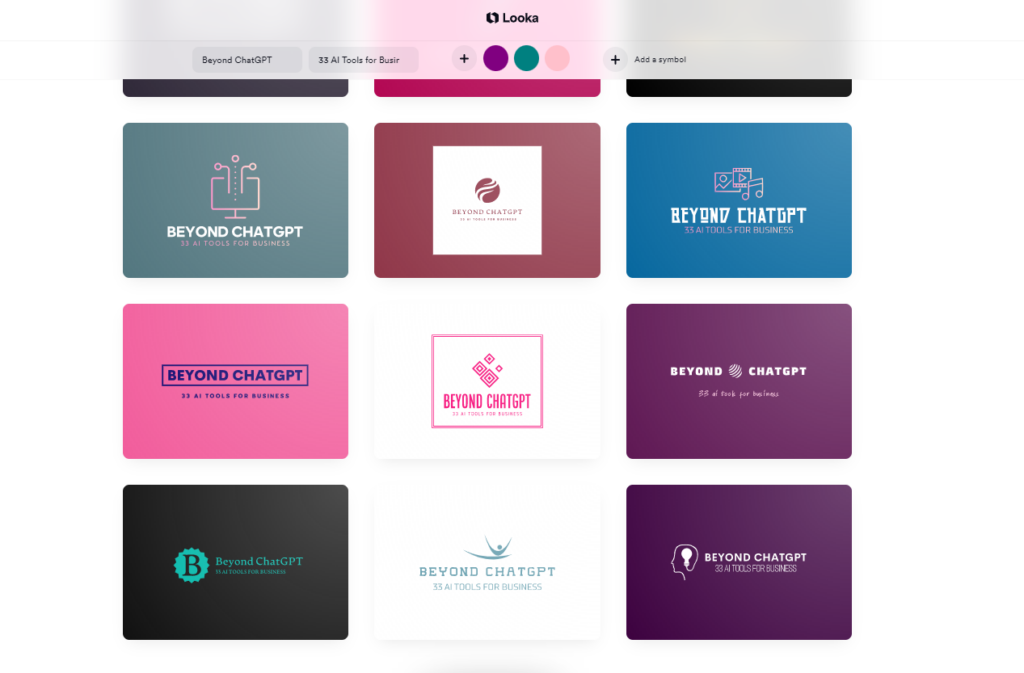 Looka AI Branding Tool