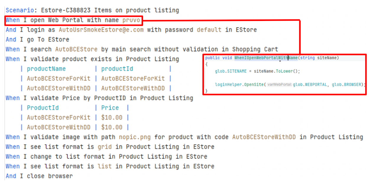 Accelerated-QA-Gherkin-scenarios-C#