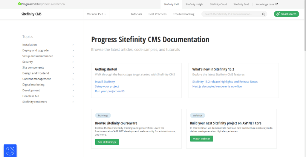 Sitefinity-Smart-Search-button-first-line-software